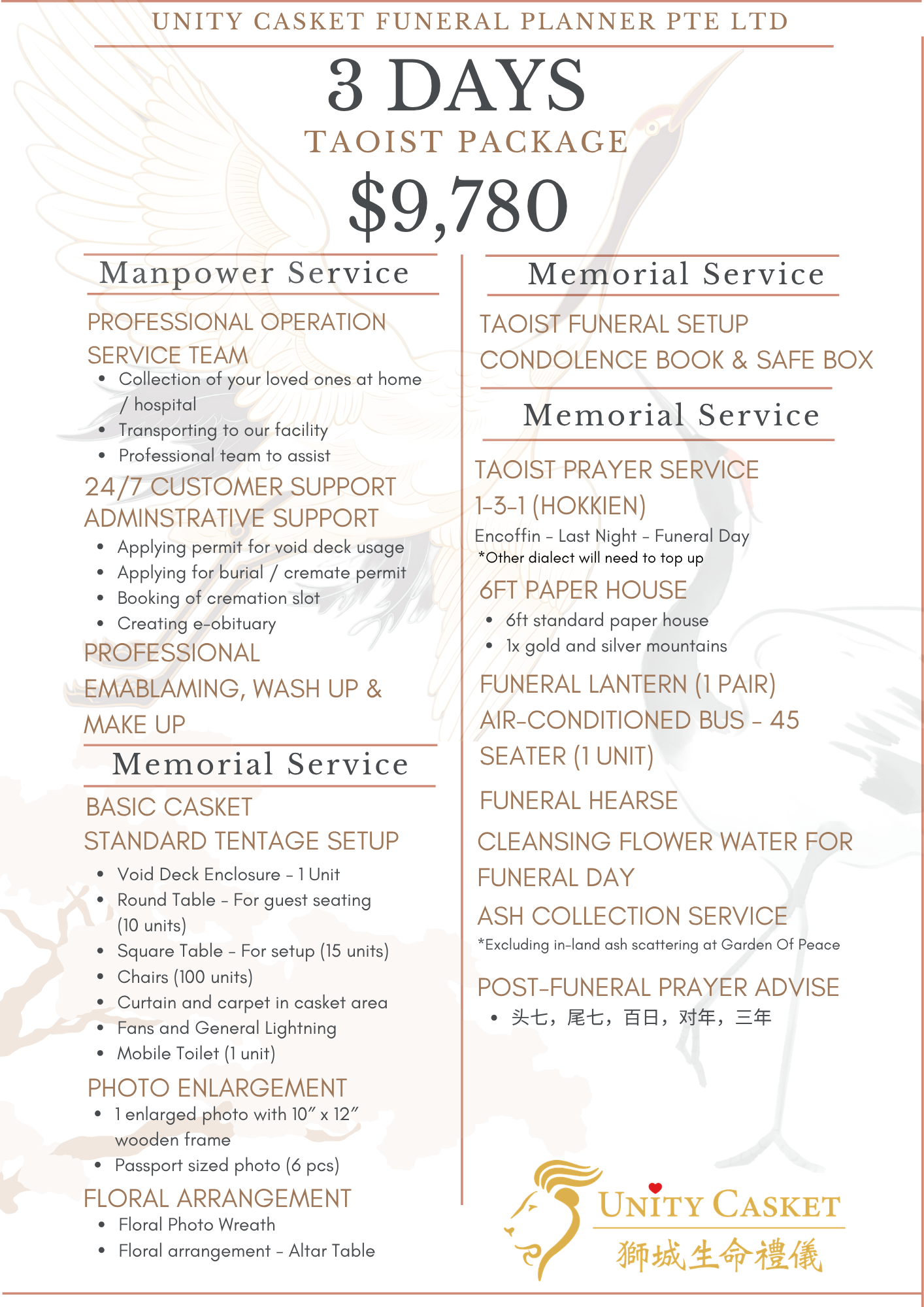 3 Days Taoist Funeral Package Singapore